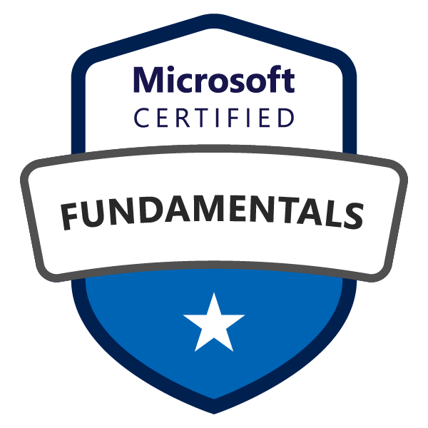 Microsoft certified fundamentals badge