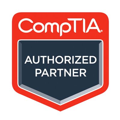 CompTIA Authorized Partner logo.