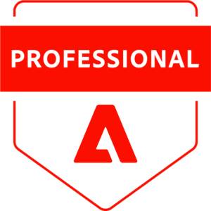 Red badge with the word "Professional" and an "A" below it.