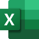 A green and white icon of the letter X.