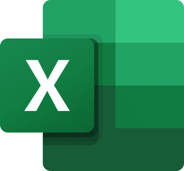 A green and white icon of the letter X.