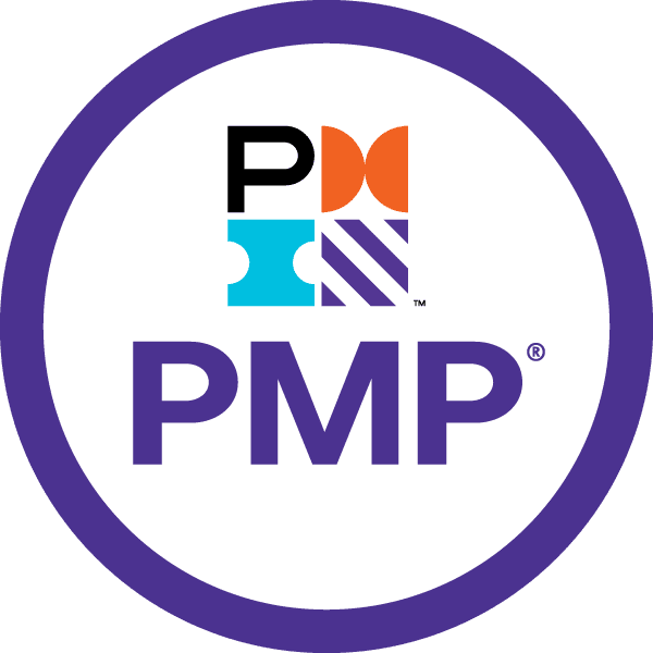 Project Management Professional certification logo.